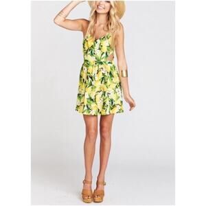 Show Me Your Mumu Citrus Lemon Piper Mini Dress
